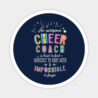 An awesome Cheer Coach Gift Idea - Impossible to Forget Quote Magnet